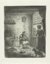 Interior with Reading Man