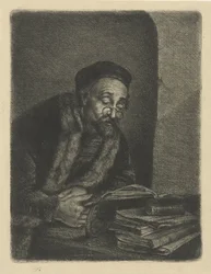 Man Behind a Desk