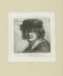 Man with Hat and Flat Collar