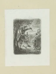 Street Musician with Violin and Dancing Dog