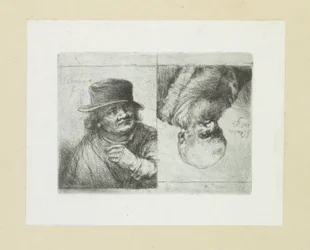 Two Male Portraits (The Compleat Work of Etchings by John Chalon)