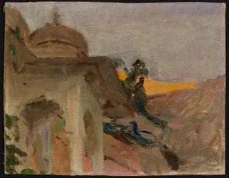 Jaipur - Nude with a Peacock. From a journey to India