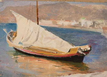 Sailboat - Yalta. From a journey to Crimea