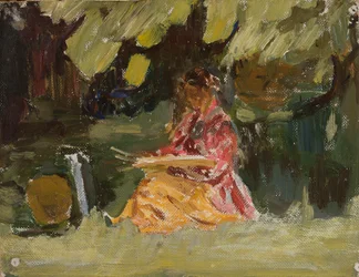 Painter Katarzyna Wachter at Work