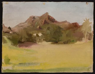 Landscape with Mountains. From a Journey to India