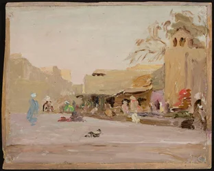 Market in Bukhara. From a journey to Turkestan