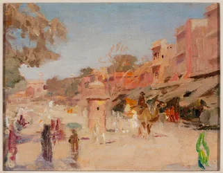 Street in Jaipur. From a journey to India