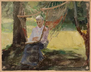 In the Hammock - Portrait of Maria Rubtsova in Marijno