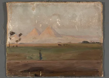 View of the Pyramids. From a journey to Egypt
