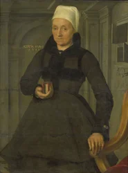 Portrait of Lysbeth Hendriksdr (1536-after 1603), Wife of Bartholomeus van der Wiere