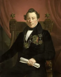 Portrait of Coenraad van Hulst, Actor, as President of the Arts-Promoting Company VW in Amsterdam