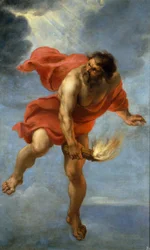 Prometheus carrying fire