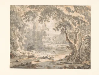 River in a Wooded Mountain Landscape