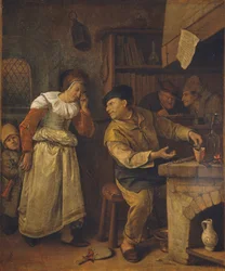 A Goldsmith Melting Down a Woman’s Jewellery in the Presence of a Notary: The Alchemist