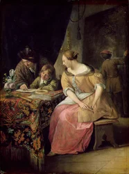Interior with a Painter and his Family