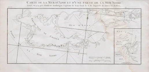 Map of the Crimea and the Sea of Azov