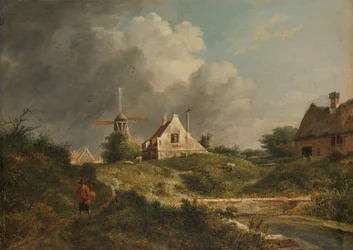 View of the Dilapidated Wall in Amsterdam between the Muiderpoort and the Weesperpoort