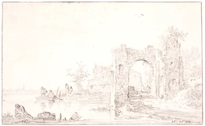 River Landscape with a Ruin