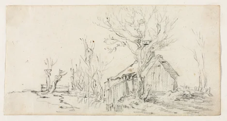 Sketch of Landscape with Cottage, c. 1630