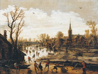The Skaters, by Jan van Goyen
