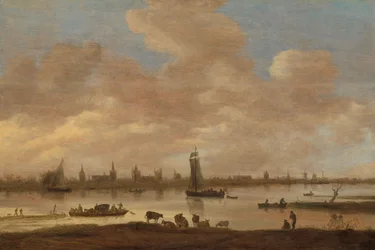 View of an Imaginary Town across a River