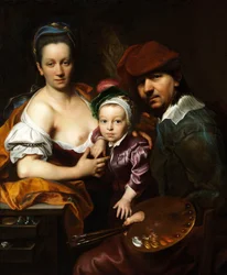 Portrait of Master and Her Family