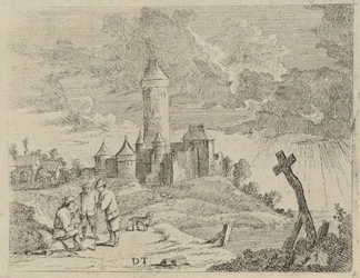 Landscape with Castle and Three Men