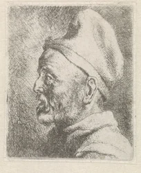 Head of an Old Man with a Tall Cap