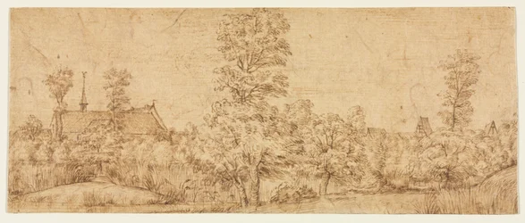 Trees before a Village