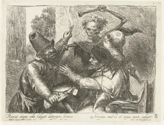 Quarreling Card Players and Death