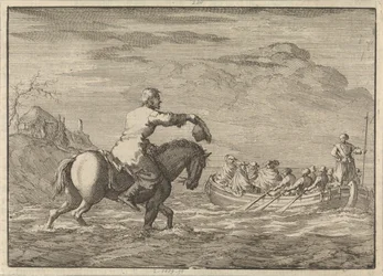 Arrival of William III at the Orange Polder in a Rowboat, 1691
