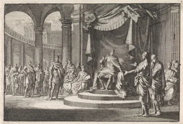 Alexander and Aristobulus justify themselves before Emperor Augustus