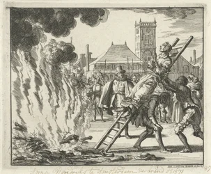 Anneken Hendriks, Bound on a Ladder, Burned in Amsterdam, 1571