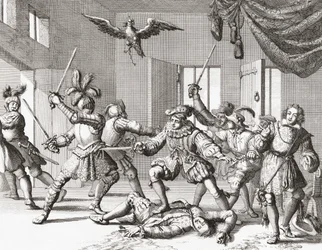 John and Alexander Ruthven Attempting to Kidnap or Kill James VI of Scotland