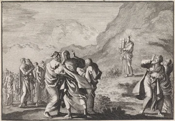 Moses Receives the Tablets of the Law and Shows Them to the People