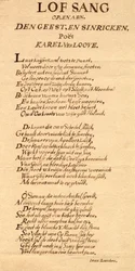 Cover with a Handwritten Poem by Jan Luyken for Karel Verloove