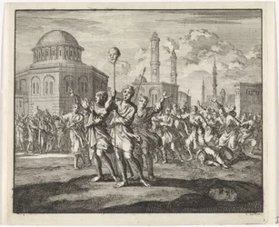 Beheading of a Monk During Riots in Constantinople