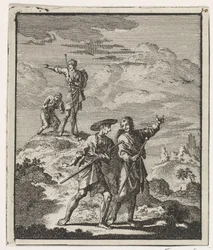 Pilgrims in a Mountain Landscape