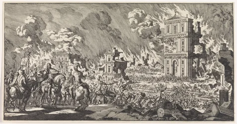 Romans Destroying a Jewish Temple in Jerusalem