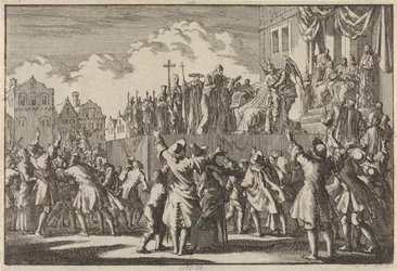 Street Scene in Aberdeen Mocking the Catholic Religion, 1689
