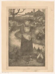 Anne Zernike Feeding the Chickens