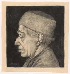 Douwe, in Profile Facing Left