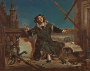 Nicolaus Copernicus. Sketch for the painting “Astronomer Copernicus, or Conversation with God”