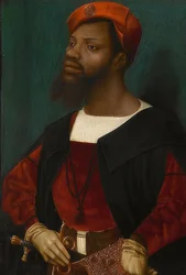 Portrait of an African (Christophle le More?). Around 1525-30