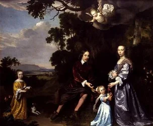 Pieter van der Graaff, His Wife and Daughters