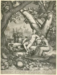 Vertumnus Borrowing the Figure of an Old Woman to Win Pomona