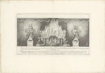 Back of the Hall with the Bed of State of Prince William IV, 1751