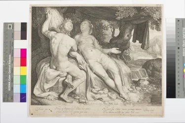 Paris with Oenone Whose Name he has Carved in the Bark of a Tree