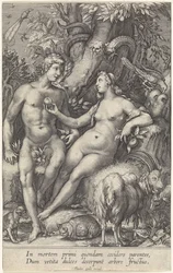 The Fall of Man with Female Serpent