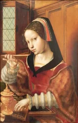 Woman Holding a Balance